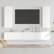 Set di Mobili Porta TV 5 pz-Credenza per TV Bianco in Legno Multistrato 249901