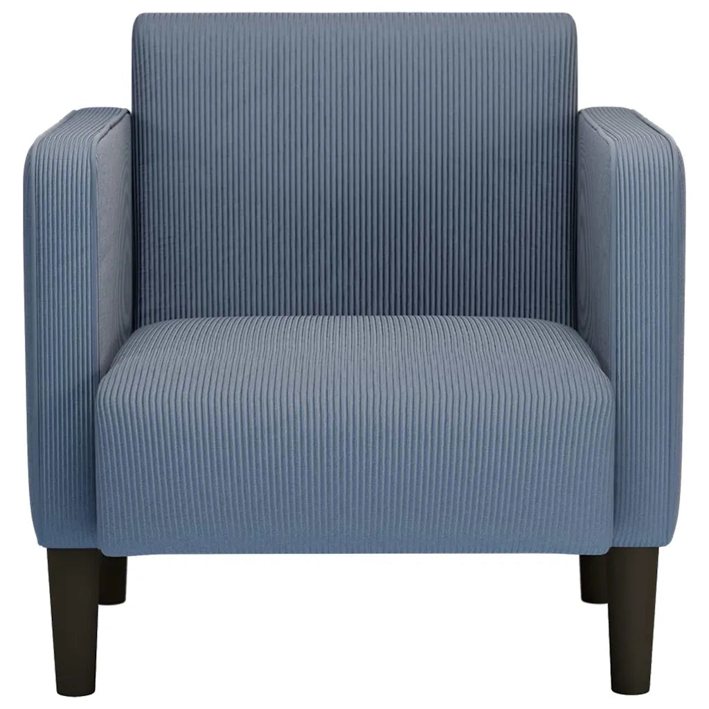 Divano Poltrona | Sedia con Braccioli Blu 54 cm Tessuto di velluto a coste