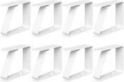 Tappetino di fissaggio per tavolo - supporto per tovaglie per interni ed esterni - 8 pezzi - bianco - acciaio inossidabile