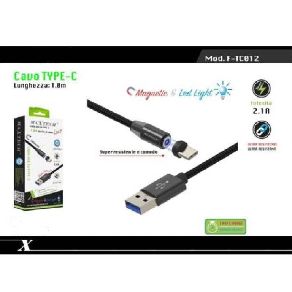 Trade Shop - Cavo Magnetico Ricarica Dati Per Huawei 1mt Connettore Type-c Maxtech F-tc012 -