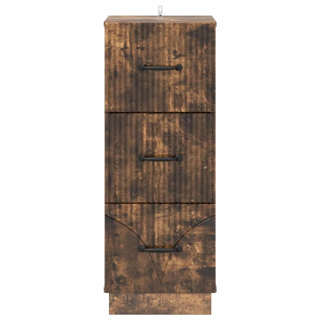 Mobile con Cassetti Rovere Fumo 33 x 34,5 x 87 cm