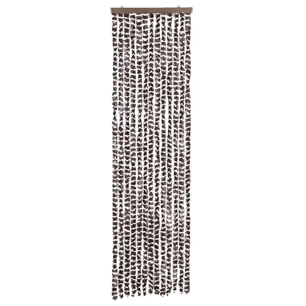 Zanzariera Marrone e Bianco 56x185 cm Ciniglia cod mxl 55017