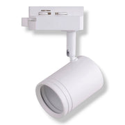Faretto Track Light per Binario Monofase GU10 Bianco Orientabile in Alluminio per Illuminazione Interni