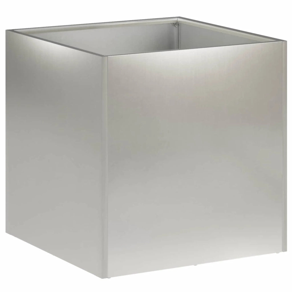 Vaso da giardino Argento 35 x 35 x 35 cm Acciaio Inox 8004960