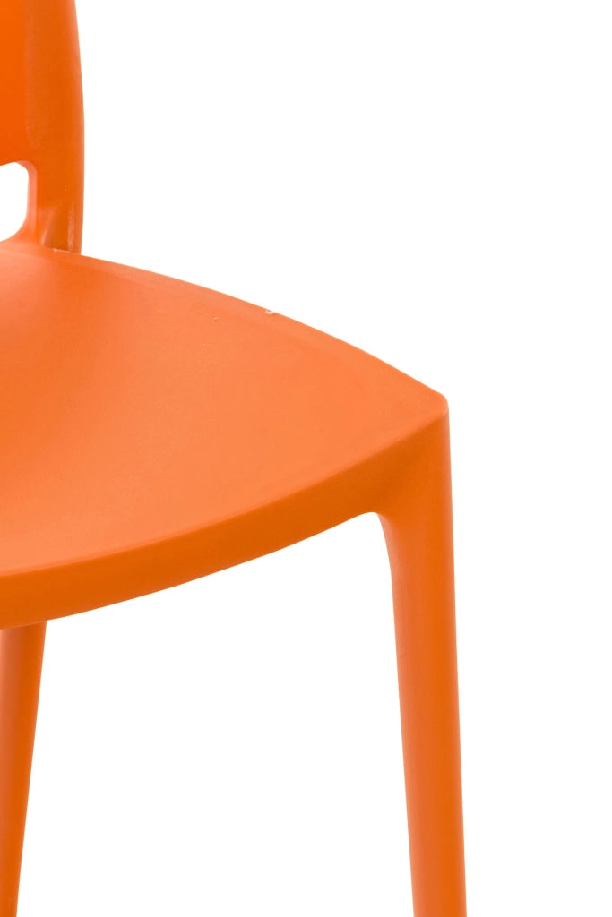 Sedia outdoor Maya impilabile arancione