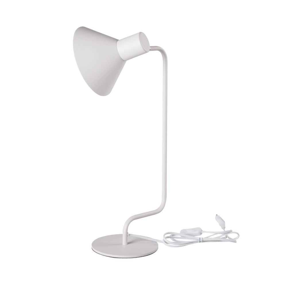 Lampada da tavolo bianca allungata Nedia Kanlux E14 10W