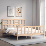 Giroletto senza Materasso-Struttura Letto 160x200 cm in Legno Massello di Pino 574596