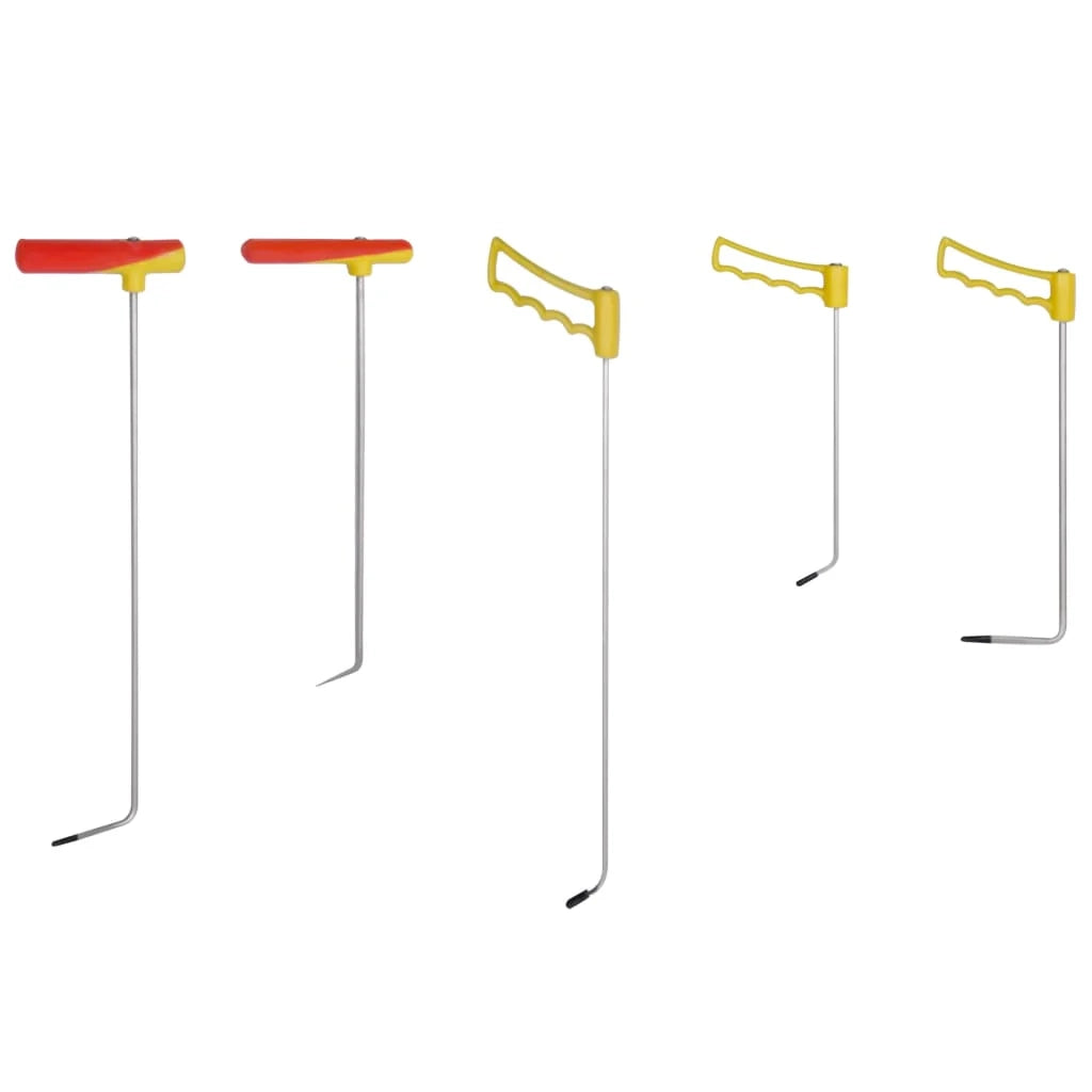 Kit di riparazione ammaccature senza vernice da 5 pezzi strumenti per la riparazione della carrozzeria barre di estrazione ammaccature per veicoli acciaio per molle 02_0003999