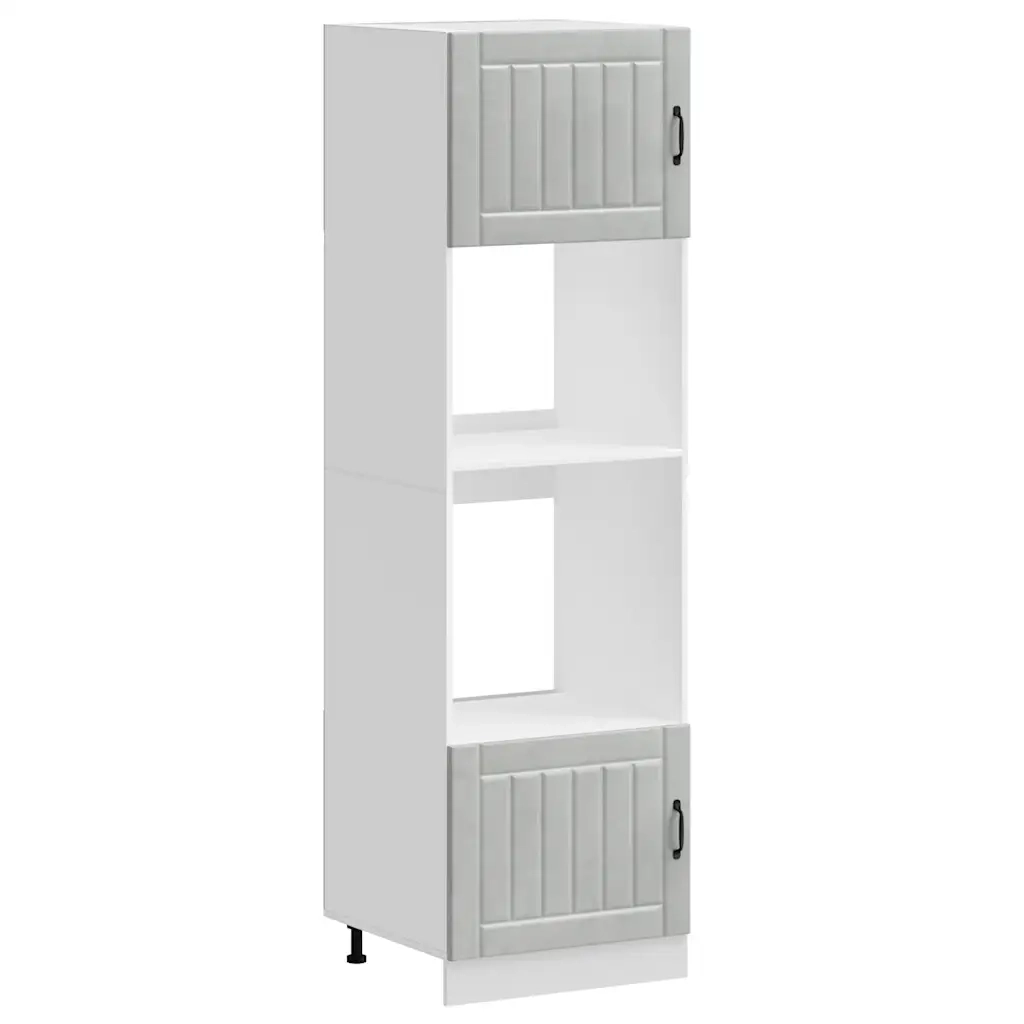 Pensile da cucina | Armadi Forno 2 pz Lucca Grigio Cemento in Legno Multistrato