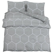 Set Copripiumino Grigio 200x200 cm in Cotone CFW3739079