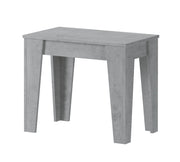 Gizio, Consolle Allungabile Allungabile, 305.6x90x75.2h cm Grigio Cemento