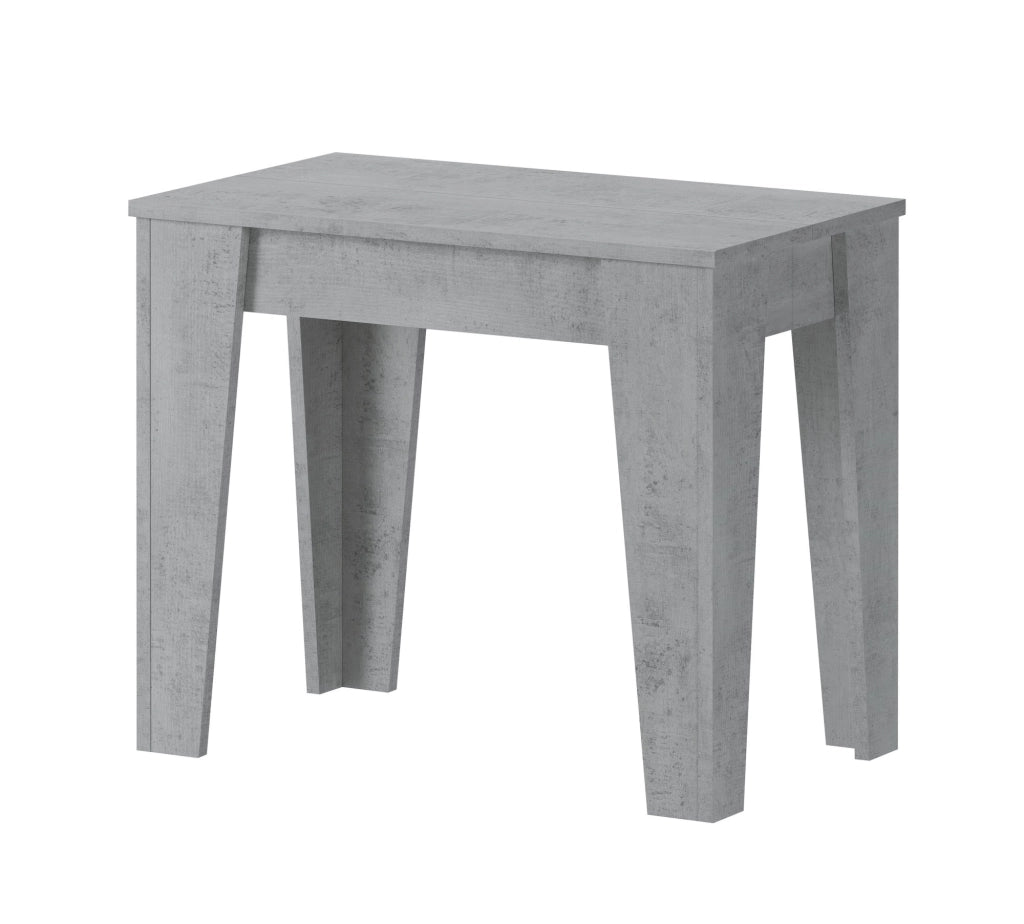 Gizio, Consolle Allungabile Allungabile, 305.6x90x75.2h cm Grigio Cemento