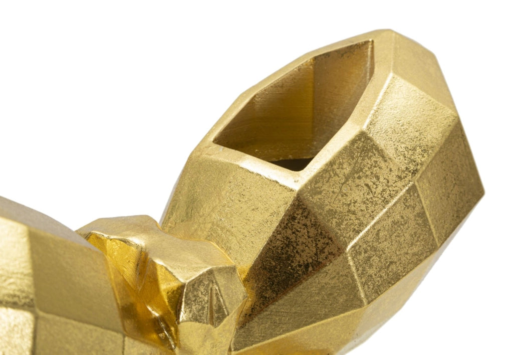 Vaso Butterfly Gold 22,5x8x15 cm in Resina Oro