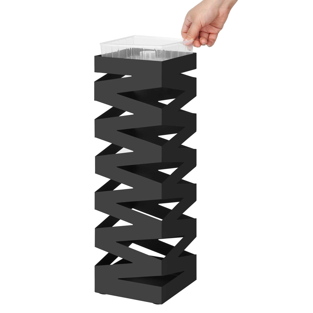 Portaombrelli VALORA - Nero, Metallo, Design Moderno, LUC16B