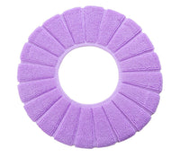 Copri Water Cuscino per Seduta WC Calda e Antiscivolo in Microfibra Viola