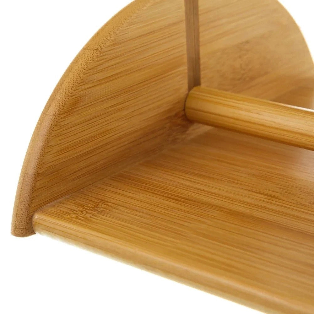 Trade Shop - Portatovaglioli In Bambù Con Fermo Porta Tovaglioli Da Tavola Supporto Da Cucina -