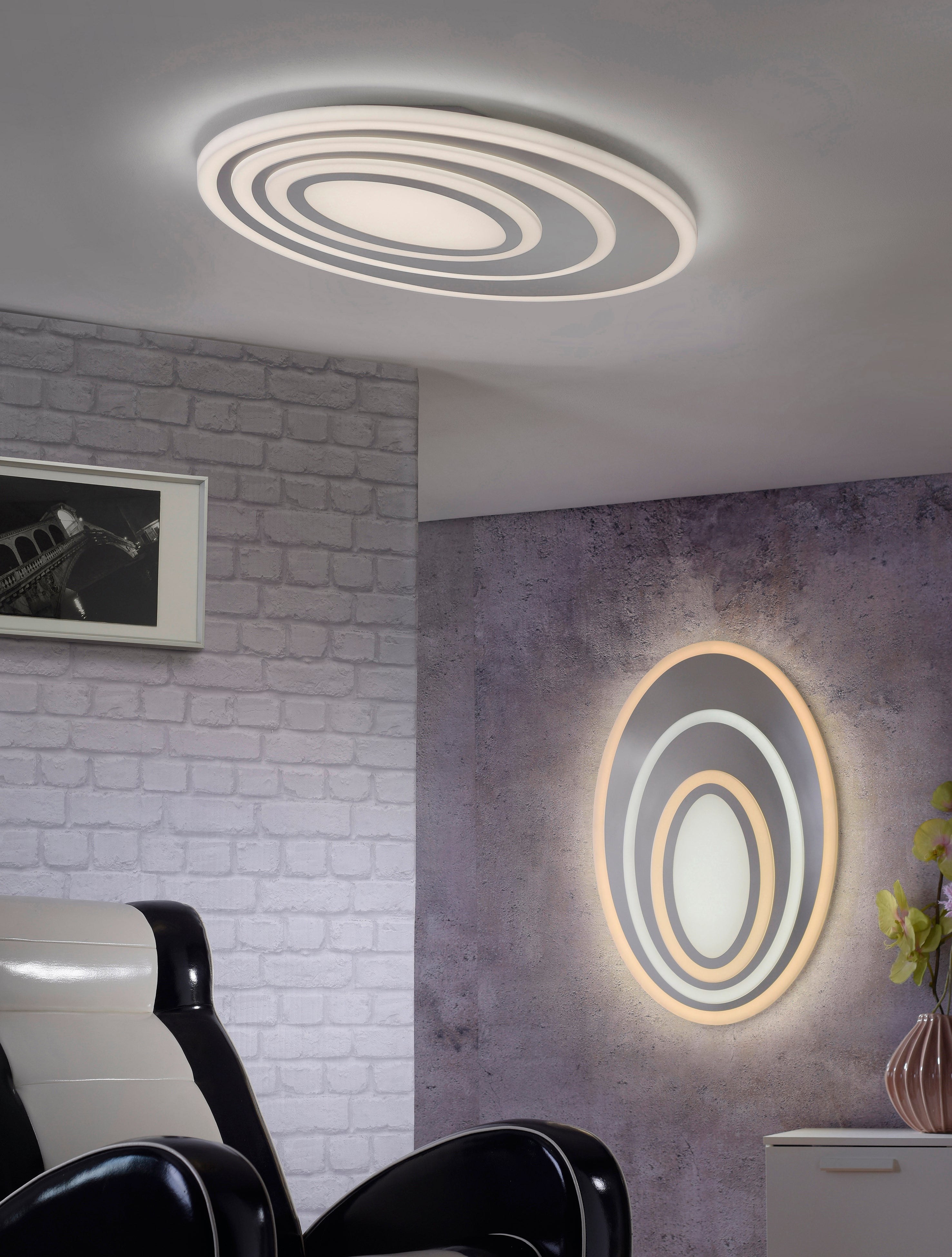 Applique da Interno a LED in Plastica Bianco