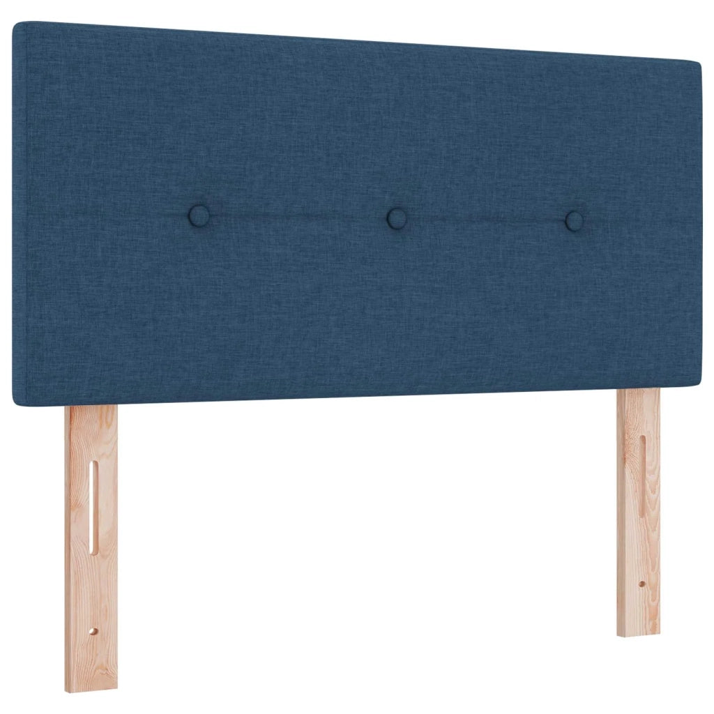 Letto ottomano con materasso Blu 120 x 200 cm Tessuto 3456322