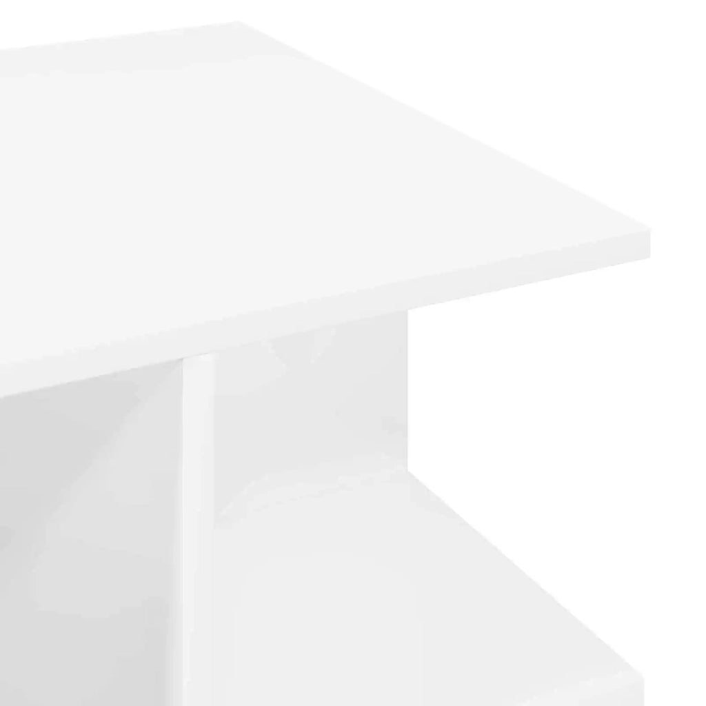 Tavolino da salotto Bianco 87 x 50 x 45 cm Legno ingegnerizzato