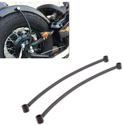 Spatbord di Coda Nero - Set di 2 Supporti per Spatbord in Acciaio - Materiale Resistente - Ideale per Cruiser/Bobber - Braccio di Sostegno per Spatbord