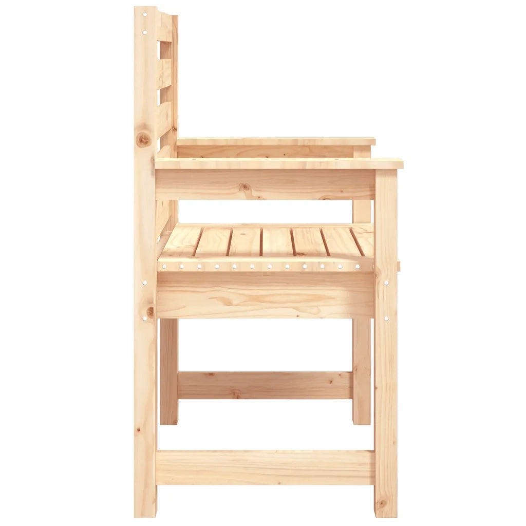 Sedie da Giardino 2pz 60x48x91 cm Legno Massello di Pino 824053