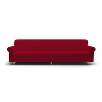 Copridivano Elasticizzato 2 Posti in Poliestere e Cotone Fashionable Bordeaux