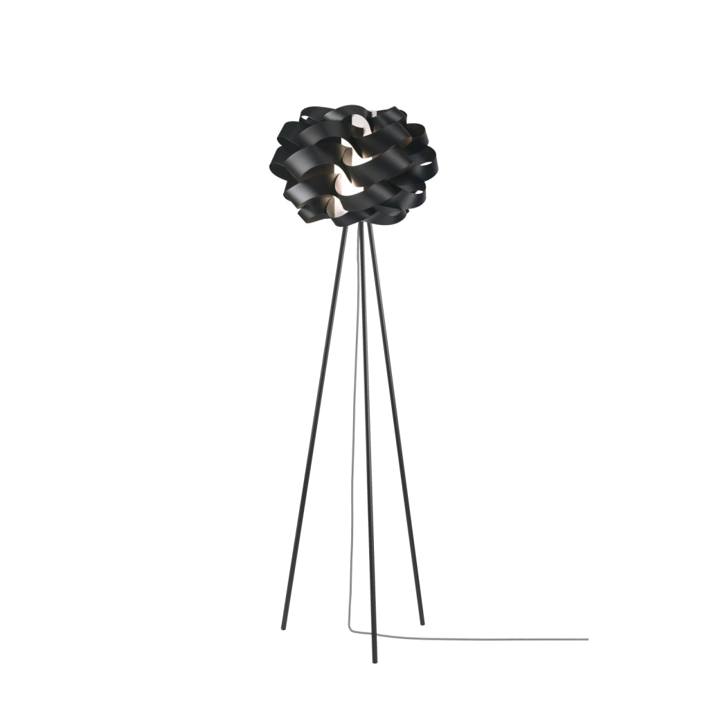 Piantana Moderna 3 Piedi Cloud Polilux ® Nero E Metallo 1 Luce E27
