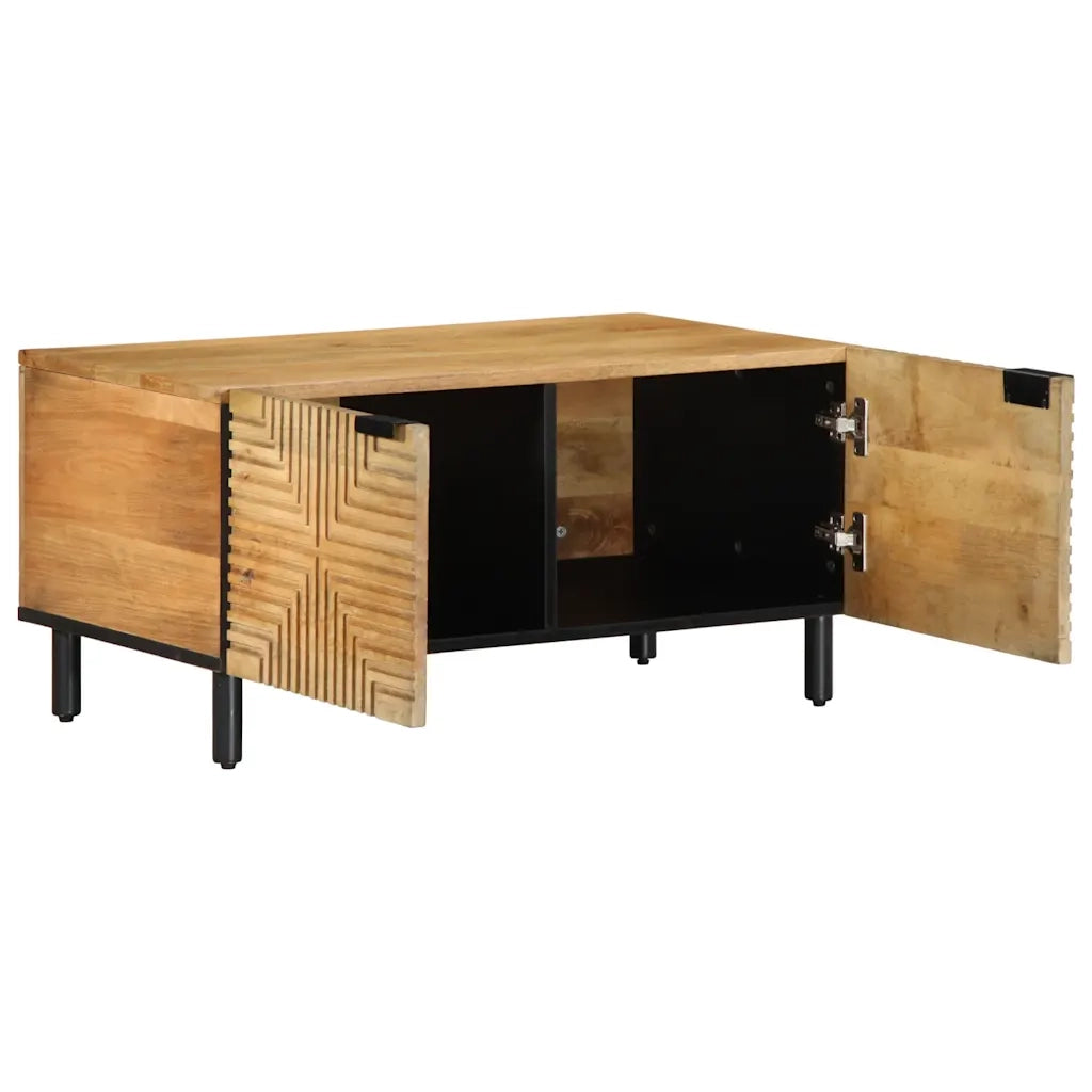 vidaXL Tavolino da Salotto Marrone 80x50x40 cm Legno Massello di Mango