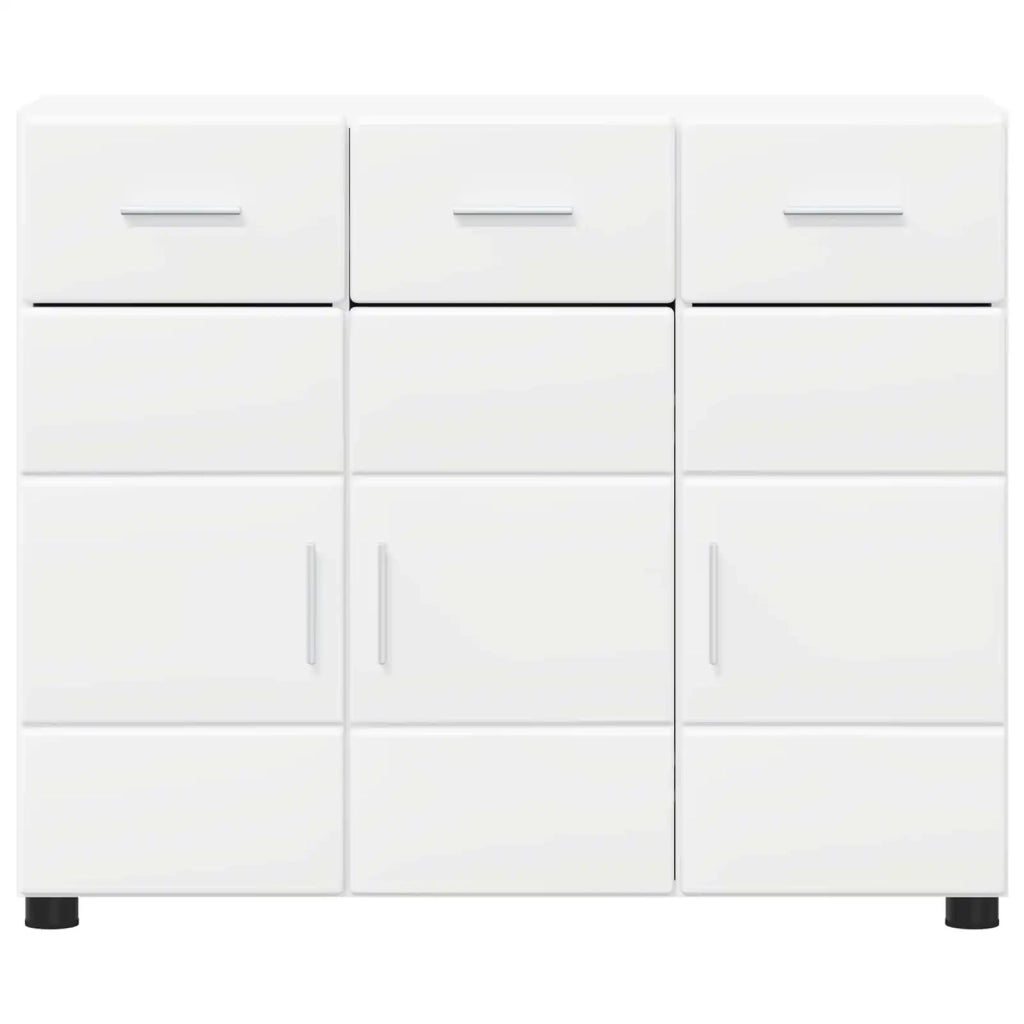Credenza FLORIN Bianco 88,5 x 30,5 x 73 cm Legno multistrato 880311