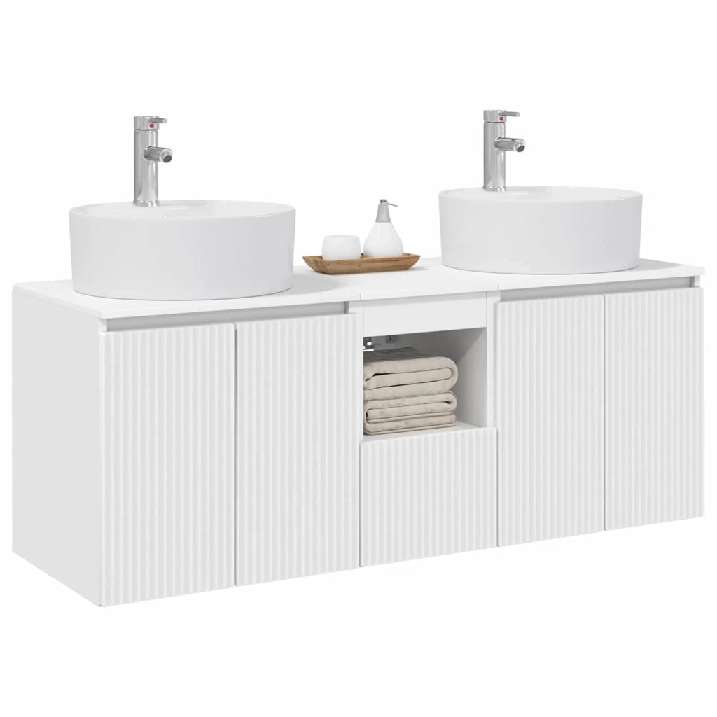 Set di Armadi da Bagno 3 pz Bianco 49,5 x 44,5 x 65 cm 3405677