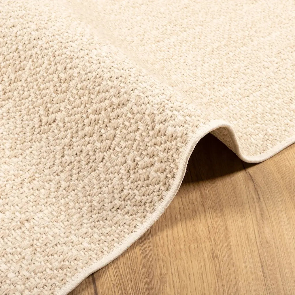 Tappeto ZIZUR Beige 120x120 cm Aspetto Iuta Interni ed Esterni 4010393