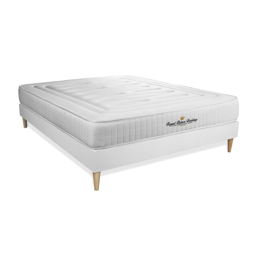 Kit rete e materasso LANCASTER 180x190cm - Spessore : 22cm - molle insacchettate e memory foam - Rigido, 3 zone di comfort