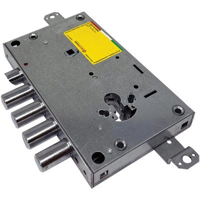 SERRATURA METALLO APPLICARE 1651 GEAR SECUREMME  F.SAGOM M3 TRIPL+SCR IP.MM 28 E.MM 63 DX/SX