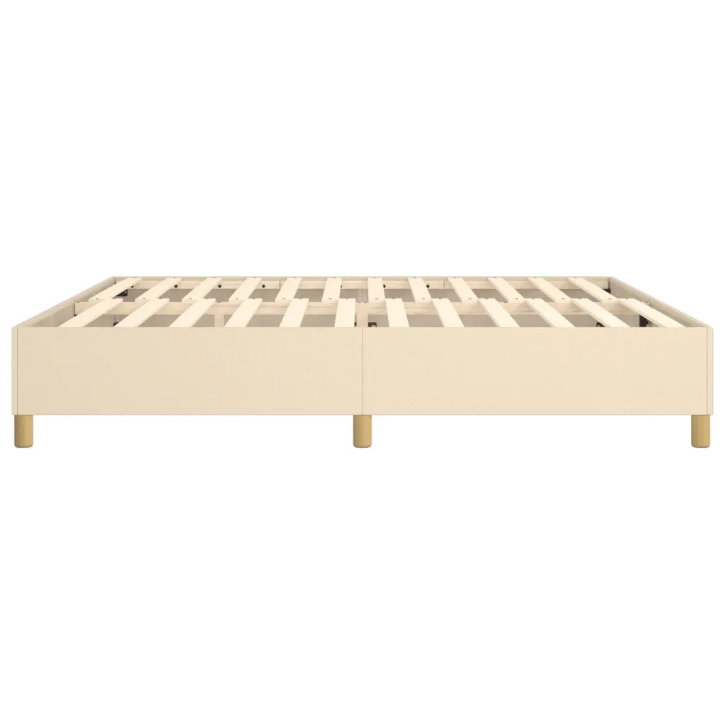 Struttura Letto a Rete a Molle Crema 200x200 cm in Tessuto 3120990