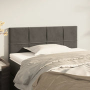 Testiera-Testata Decorativa Grigio Scuro 90x5x78/88 cm in Velluto 627542