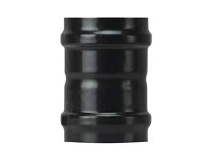 RACCORDO F/F PER STUFE A PELLET NERO OPACO PESANTE MM.1,2  ø cm.10 F/F    SAVE