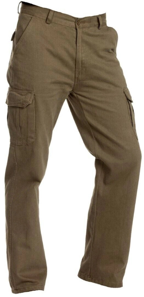 Pantalone Da Lavoro Leggero Twill Beige Taglia 56 - Fab