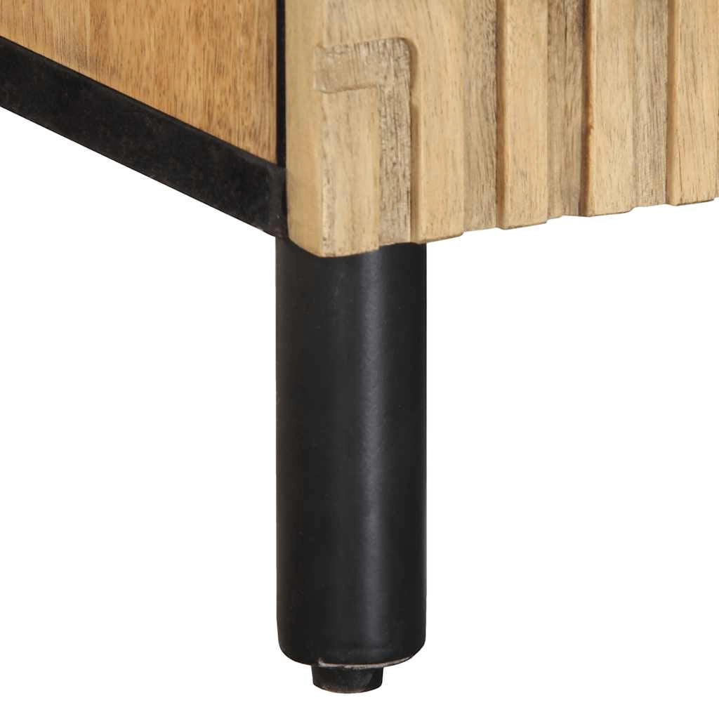 Mobile TV dal design moderno con ampio spazio di archiviazione 105 x 33 x 46 cm in legno di mango marrone 02_0057737