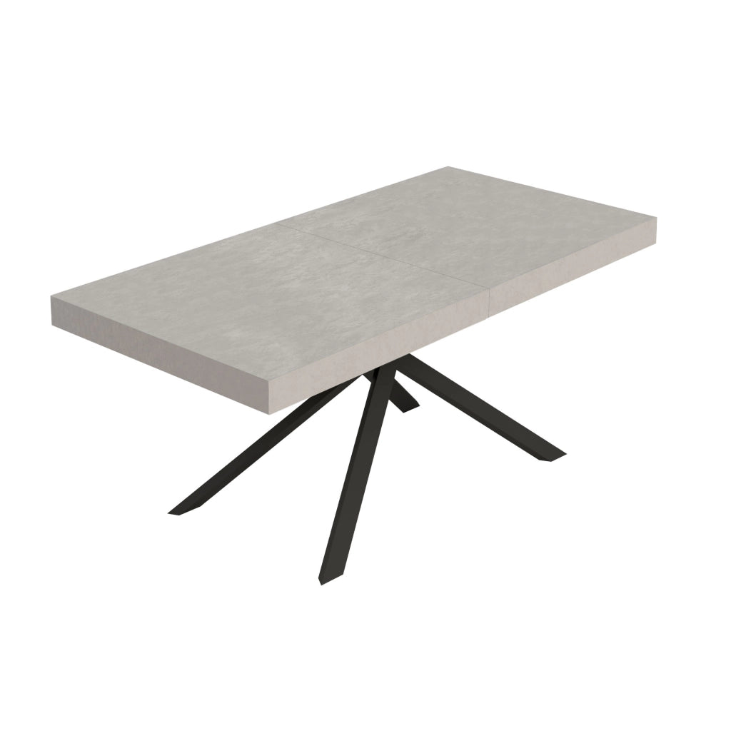 Tavolo Allungabile 180/440x90 cm Niket Cashmere Gambe Antracite