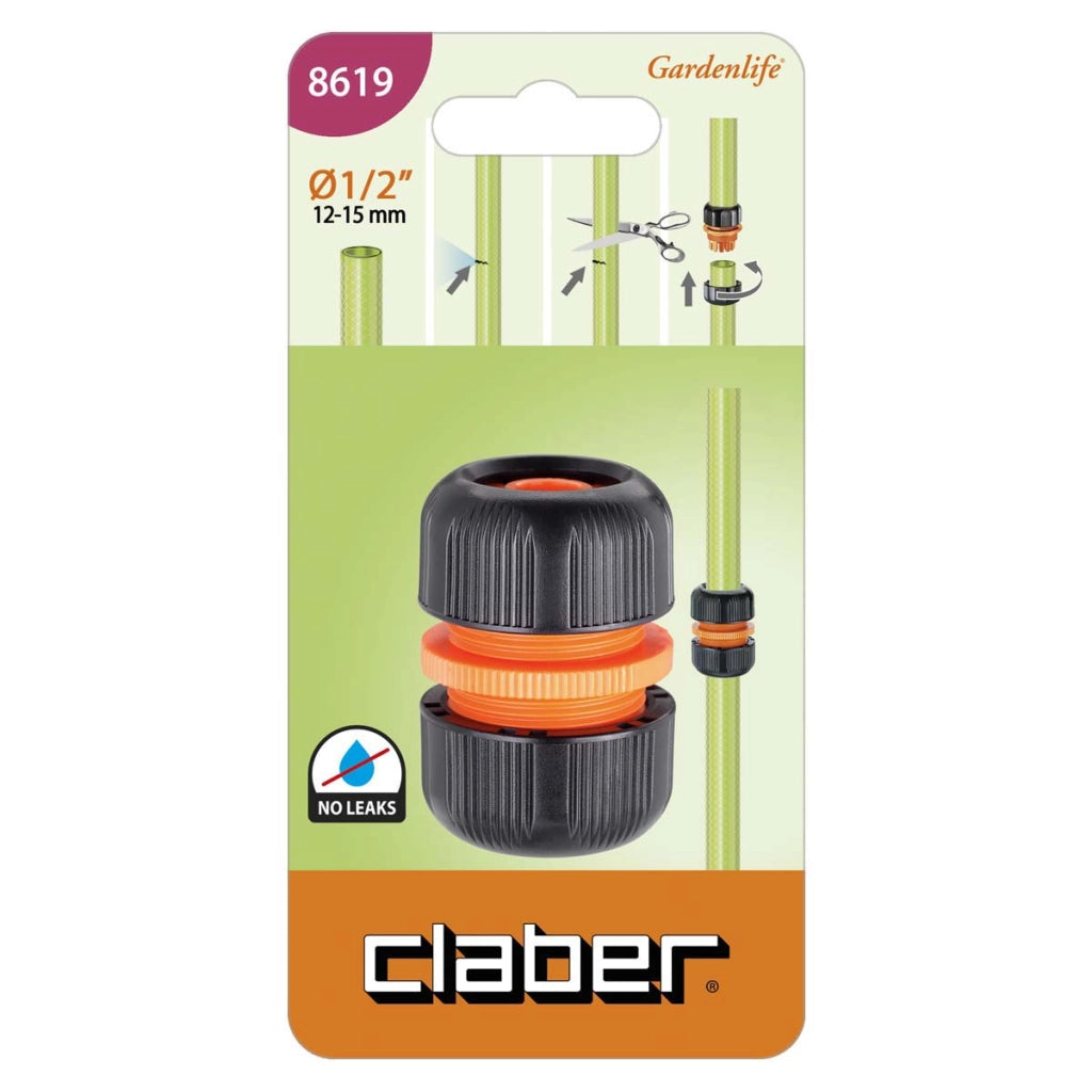 RACCORDO GIUNTATUBO RIPARATORE CLABER - 1/2 SELF 8619- 14 pezzi