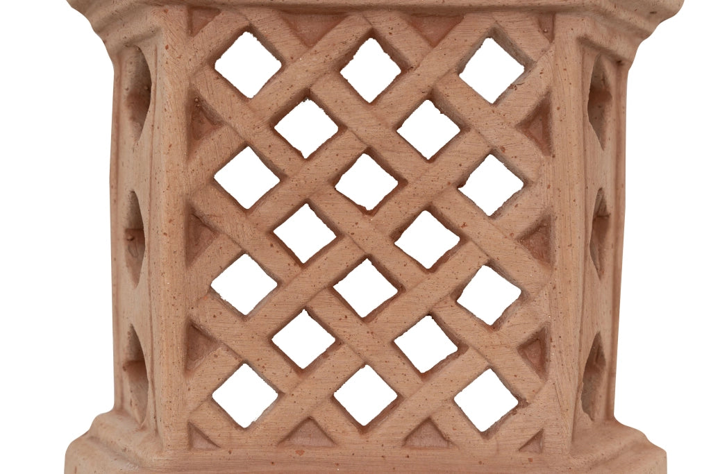 Biscottini Lanterna Lampada da parete da appendere in Terracotta 100% Made in Italy interamente Lavorata a Mano