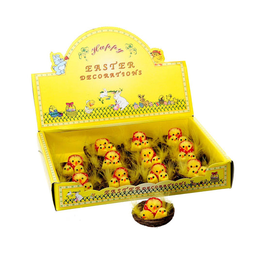 Set 24 Chioccia con Pulcino H 6 cm