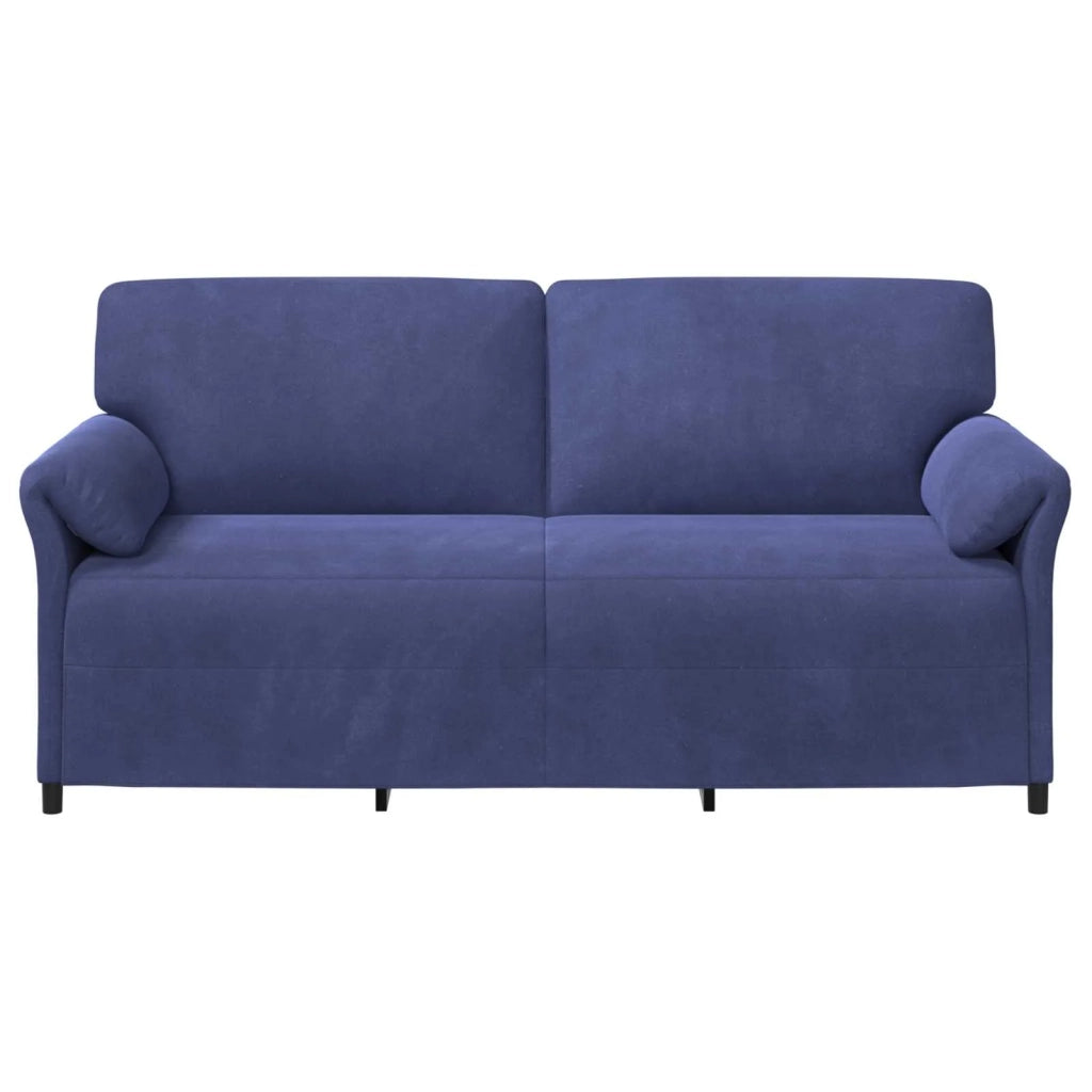 Divano 3-Persone Blu Polizia 198 x 83 x 95 cm Velluto 42033979