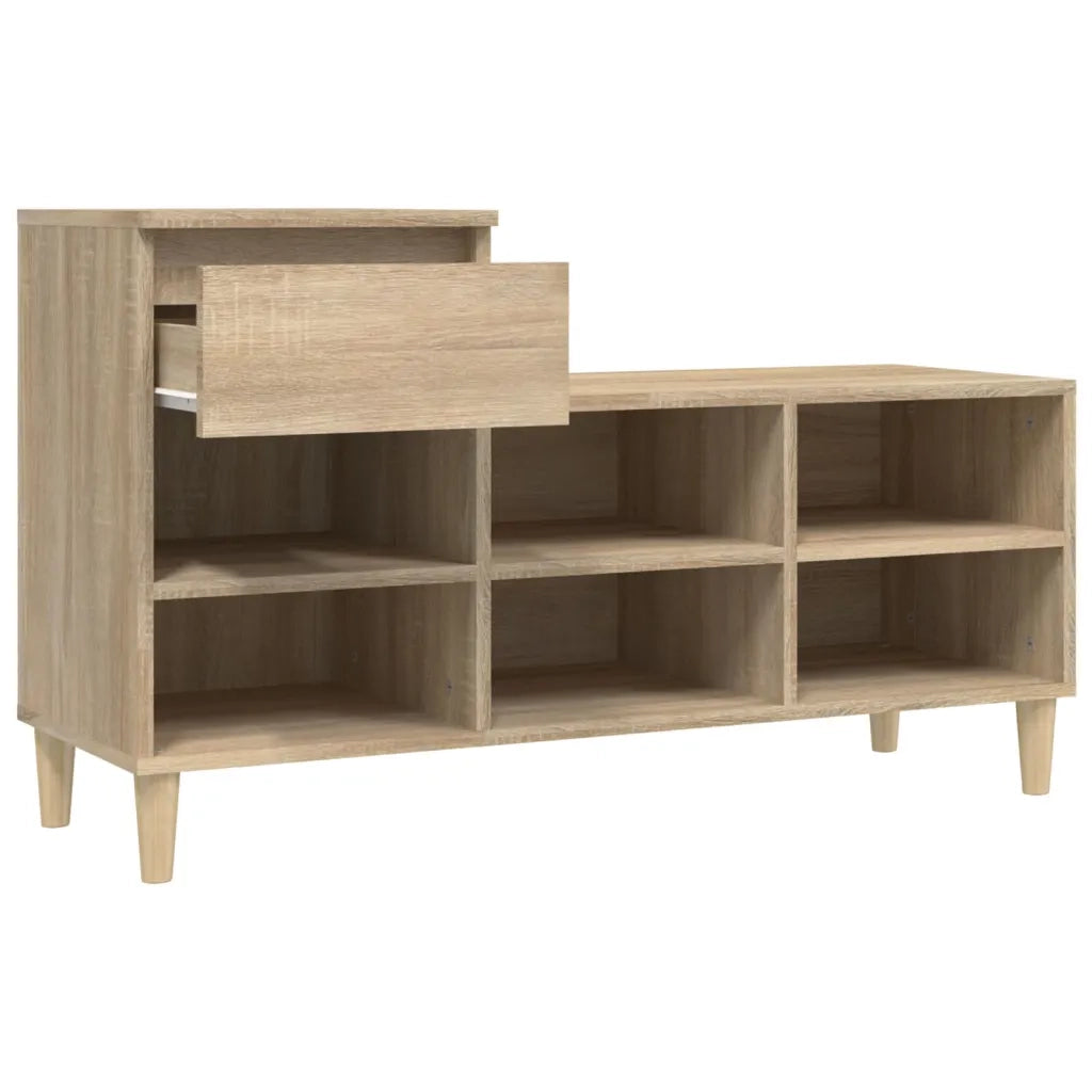 Scarpiera Rovere Sonoma 102x36x60 cm in Legno Multistrato cod mxl 39111