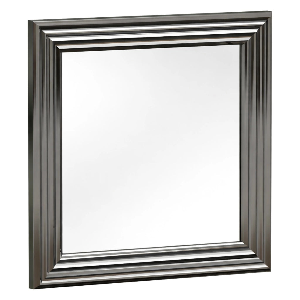 Ortona, Specchio Modulabile, 40x40h cm Argento