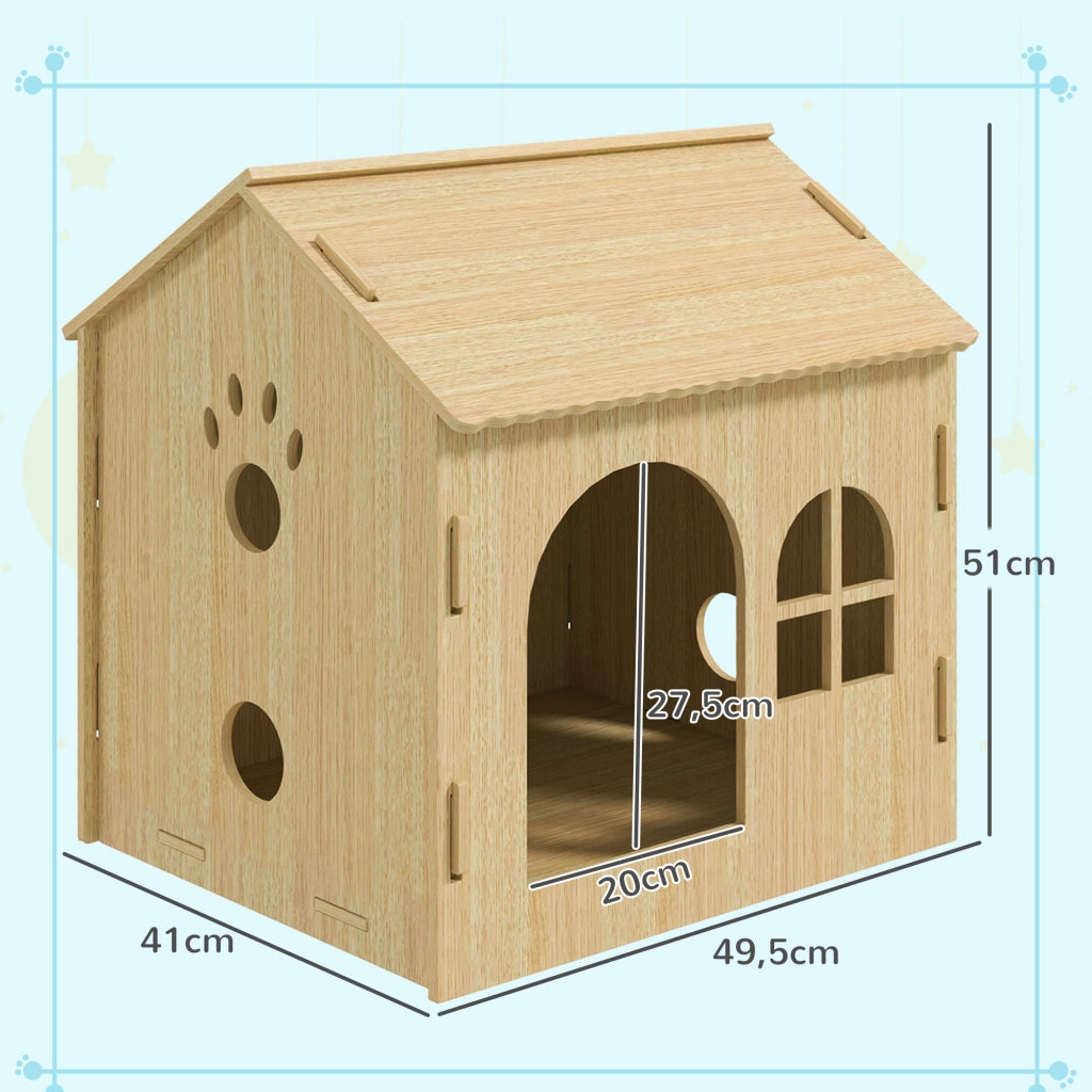 Casetta per Cani e Gatti con Finestra ¨C zephmum ¨C 49.5x41x51 cm