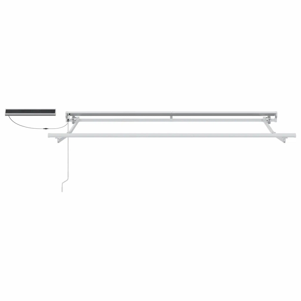 Tettuccio Elettrico Retrattile Nero e Bianco 3,5 x 2,5 m 3421800