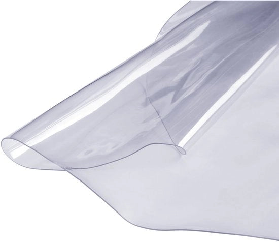 Telaio di protezione per tavolo, 48 pollici (1230 mm) circolare, 1,5 mm PVC plastica, copertura impermeabile per tavolo da ufficio, salotto e tavolo da pranzo