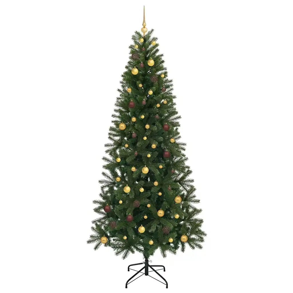 Albero di Natale artificiale con 300 LED Verde 240 cm PE e PVC 3397377