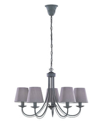 Lampadario da Interno  E14 in Metallo Calcestruzzo